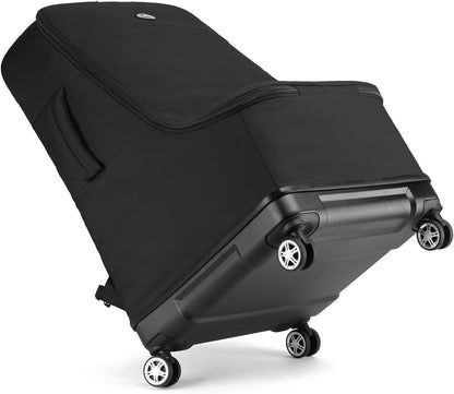Car Seat Travel Bag Wheels Airplane Backpack 900D Hard Base 4 Spinner Black 72cm