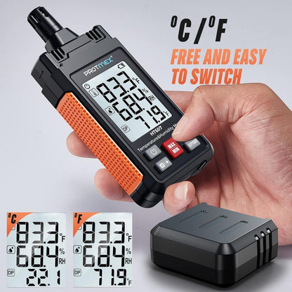 Protmex HT607 Temperature Humidity Meter High Precision Digital Hygrometer