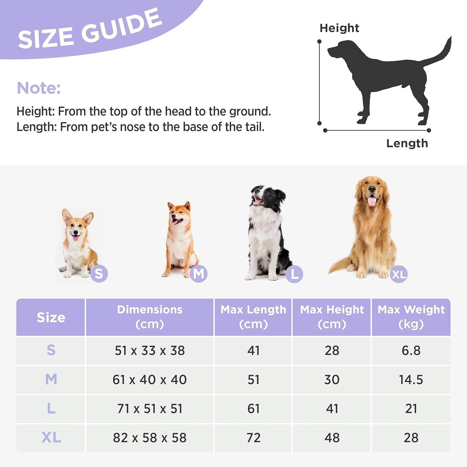 Lesure Dog Travel Crate Medium - Pet Soft Sided Carriers Outdoors 61x40x40 cm