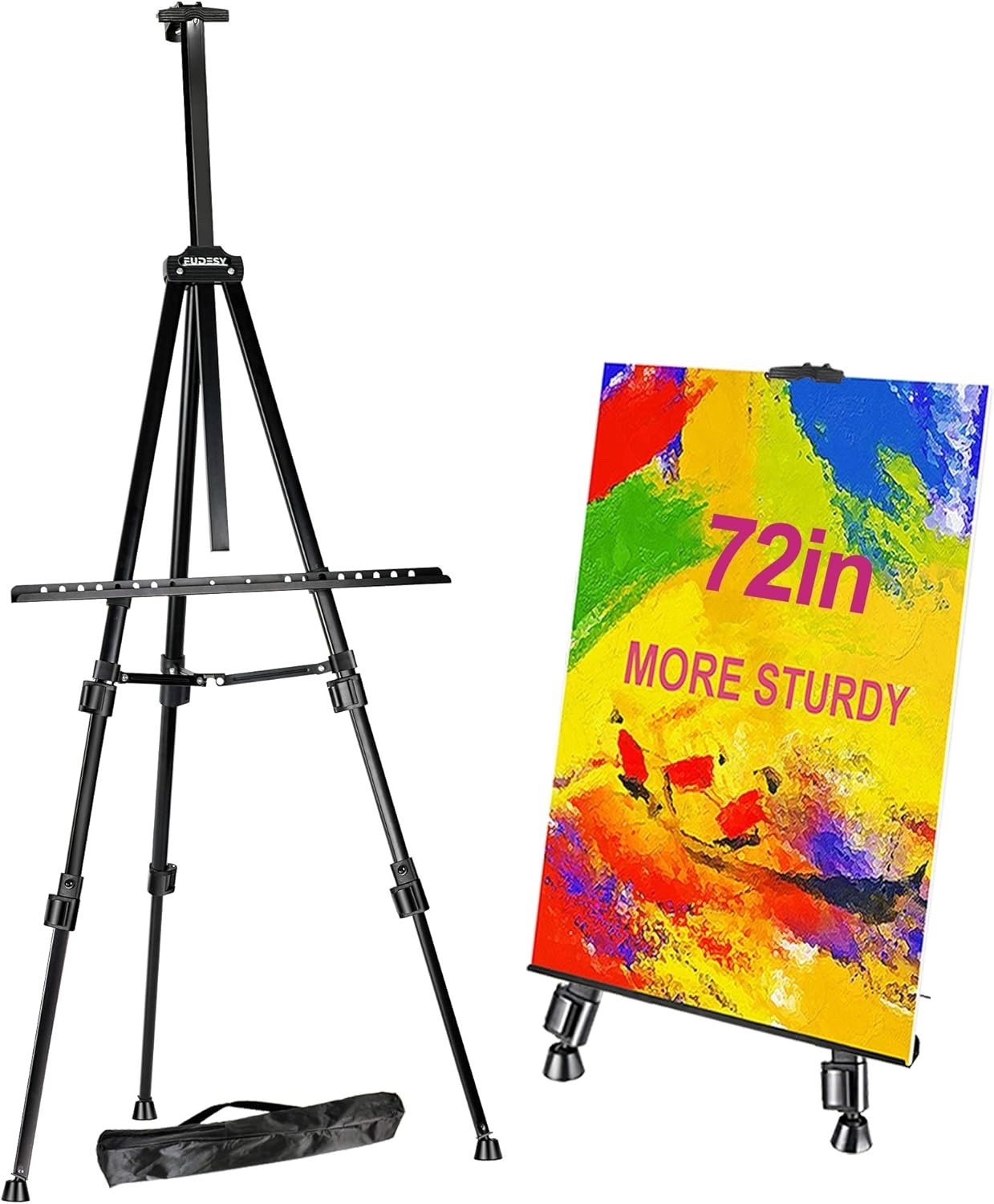 FUDESY Artist Easel Stand, Adjustable Art Tripod for Painting 58cm to 182cm
