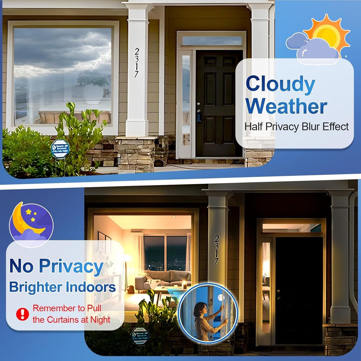One Way Mirror Film Window Privacy UV Heat Reflective Tint Black 90x1000cm
