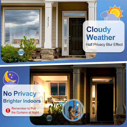 One Way Mirror Film Window Privacy UV Heat Reflective Tint Black 90x1000cm