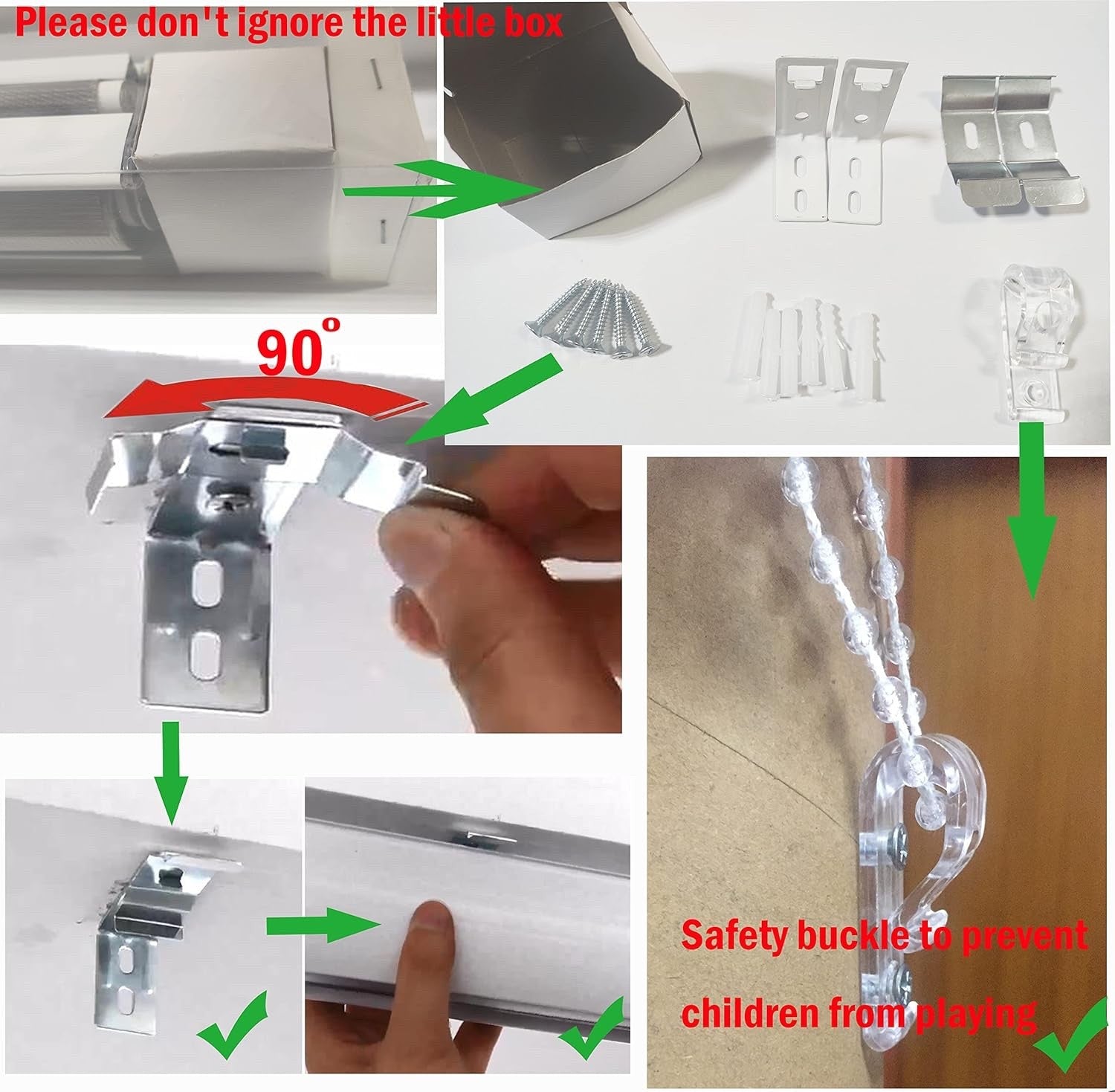 Zebra Roller Blind 100x150cm Day Night Blackout Window Shade White Indoor