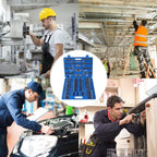 107pc Metric Tap and Die Set HSS Thread Repair Kit with Wrench Case