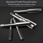 107 Pcs HSS Tap & Die Set Metric Thread Repair Kit with Wrench & Case