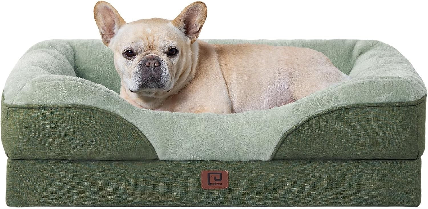 Orthopedic Memory Foam Dog Bed Sofa Waterproof Liner Medium 76x51cm