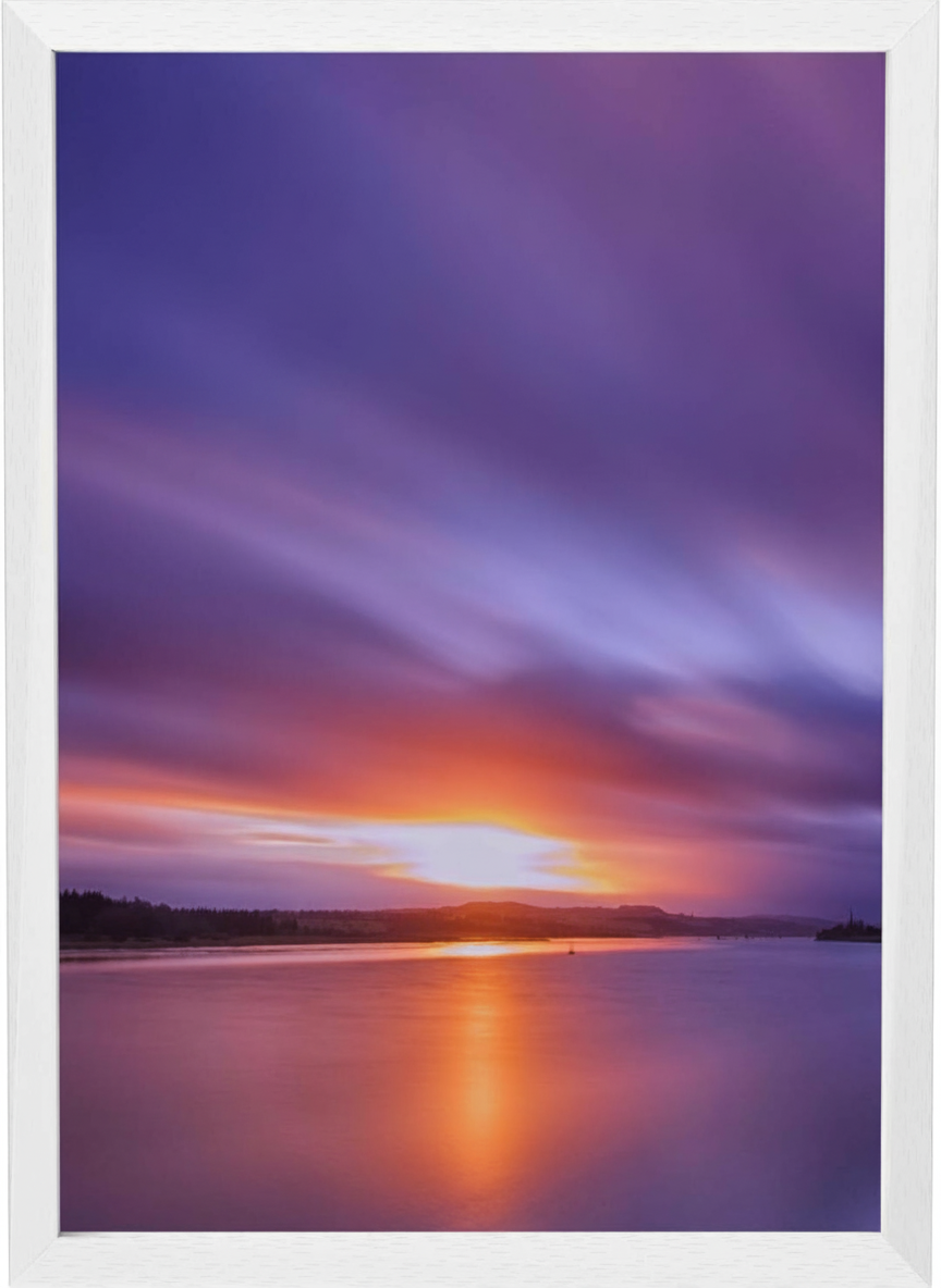 50x70cm Picture Frame Wooden Poster Frame White Acrylic Front Wall Mount