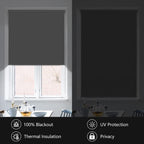 Grey Blackout Roller Blind Thermal UV Waterproof Window Shade Indoor