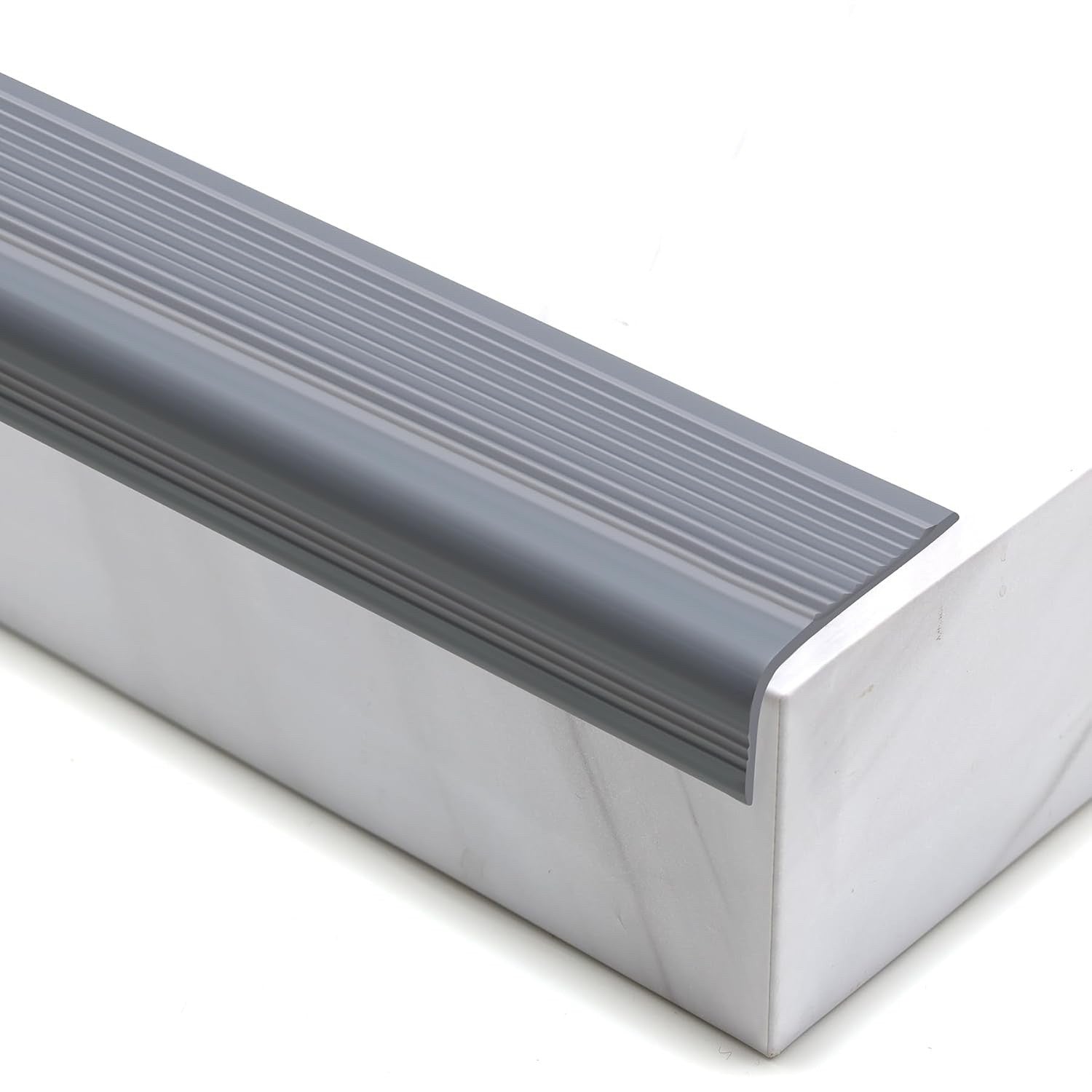 Self Adhesive Anti Slip Stair Nosing 10m Black Vinyl Rubber Edge Trim