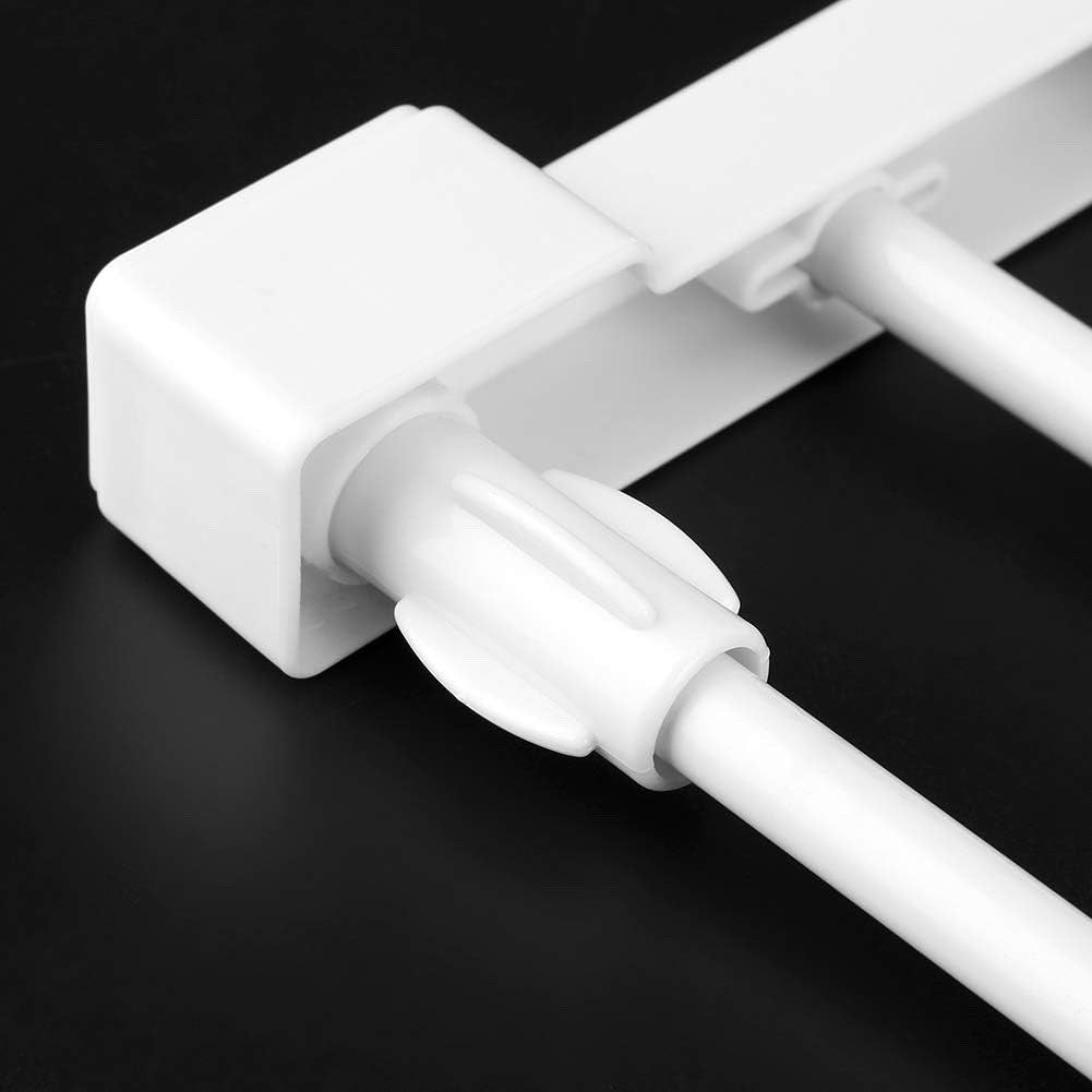 Extendable Closet Shelf Adjustable Wardrobe Storage Rack 73-128cm Organiser