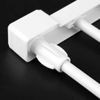 Extendable Closet Shelf Adjustable Wardrobe Storage Rack 73-128cm Organiser