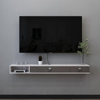 120cm Floating TV Unit Wall Mounted Media Console Cabinet Grey White