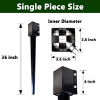 Fence Post Anchor Ground Spike 90x90mm 91cm Heavy Duty Pack