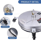 13" Heavy Duty Pressure Washer Surface Cleaner for Deck Driveway 4000PSI