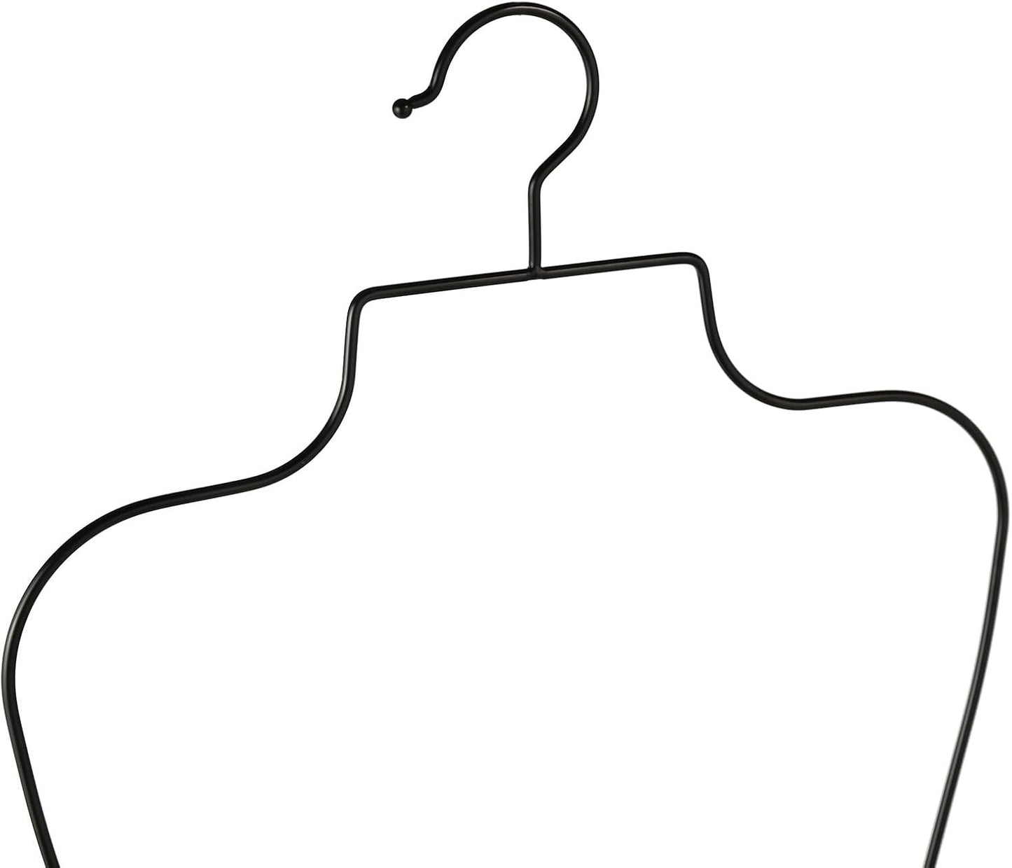 Lingerie Hangers 10 Pack Metal Wire Body Shape Bikini Swimsuit Display Black