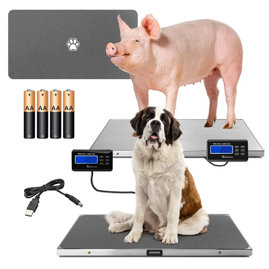 Livestock Weighing Scale Digital 500kg Heavy Duty Platform Sheep Goats Pigs Farm