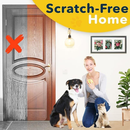 PROTECTO Heavy Duty Door Protector Dog Scratch Guard 35.5x24 Transparent