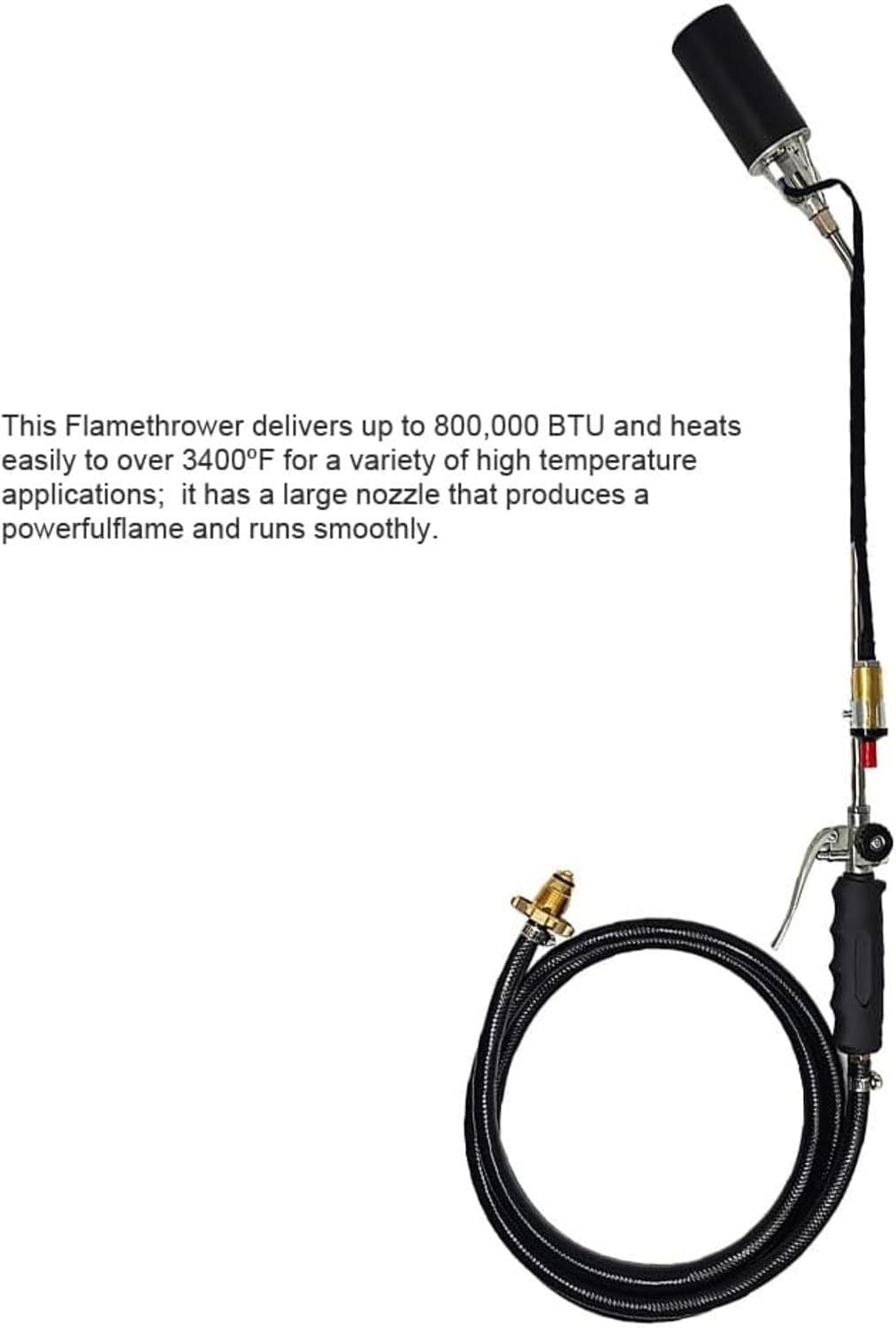 Gas Blow Torch Burner Portable LPG Propane Weed Burner Roofing Heating Torch Kit