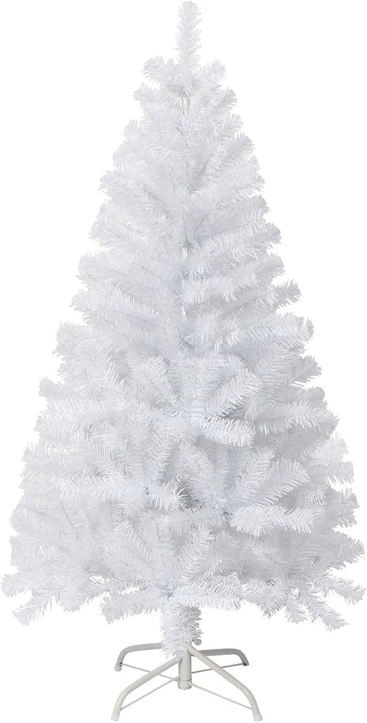 4FT White Artificial Christmas Tree 320 Tips with Metal Stand