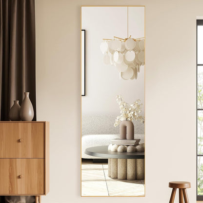LunaMirror Full Length Mirrors Free Standing Floor Mirror Full Body 161x52cm