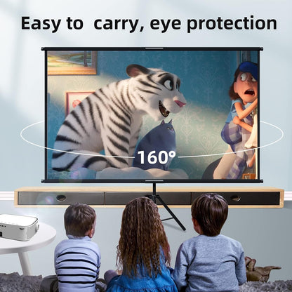 Projector Screen Tripod 60 Inch Portable Outdoor Indoor Adjustable Stand Cinema