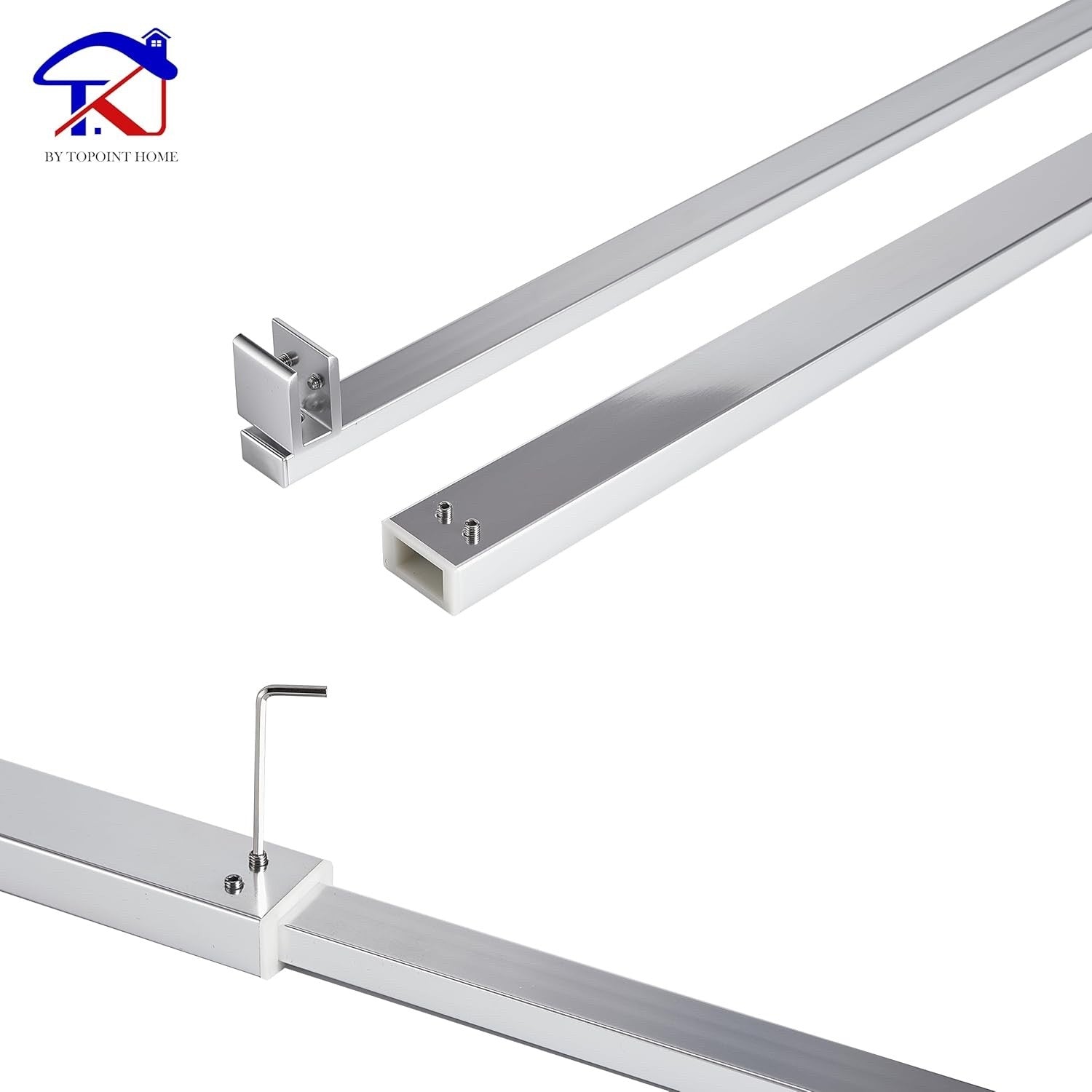Shower Screen Support Bar Telescopic Chrome 700-1300mm Wet Room Glass 6-10mm