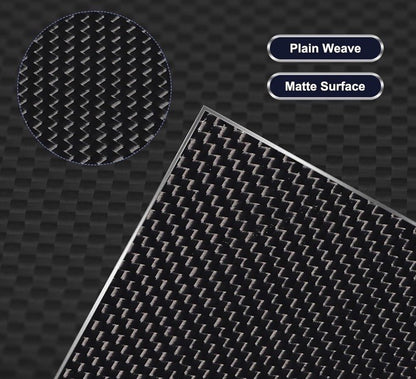 3K Carbon Fiber Plate Sheets 4pc 400x400x4mm Black Panel Car Auto RC Hobby