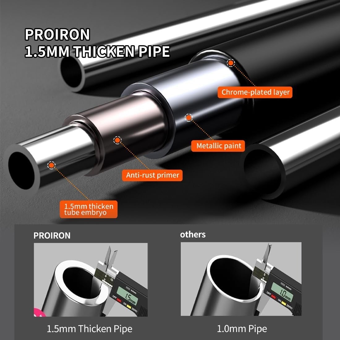 PROIRON Door Pull Up Bar Doorway Frame Chin Up Bar from 72-97 cm