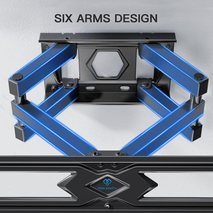 TV Wall Mount Bracket 26-70 Inch Full Motion Swivel Tilt 45kg VESA 400x400mm