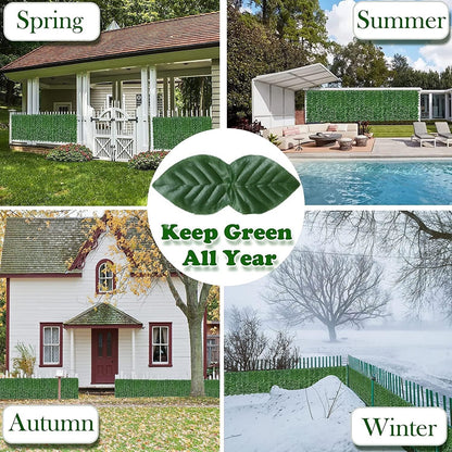 Artificial Ivy Hedge Roll 1x3m Garden Fence Screen Privacy UV Resistant Panel