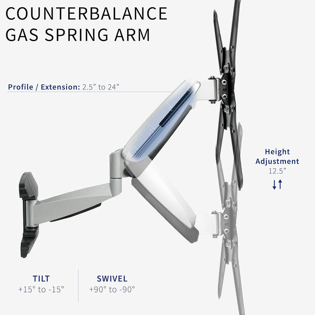 VIVO Counterbalance 40 to 70 inch LCD LED Plasma Screen TV Wall Mount