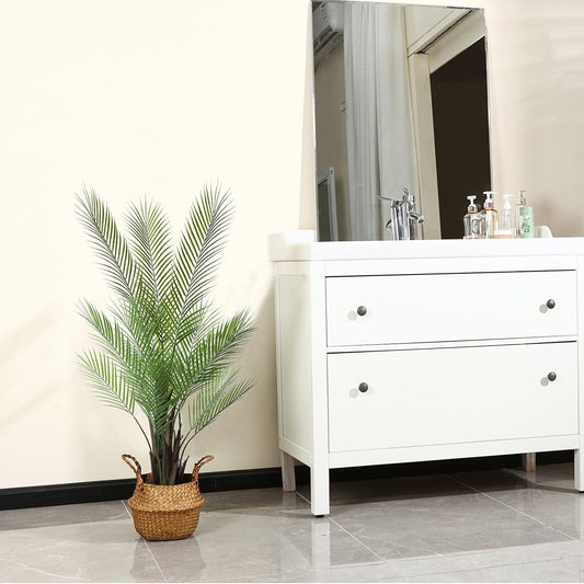 Kazeila Artificial Palm Tree 120cm Decorative Artificial Plant 1 Pack