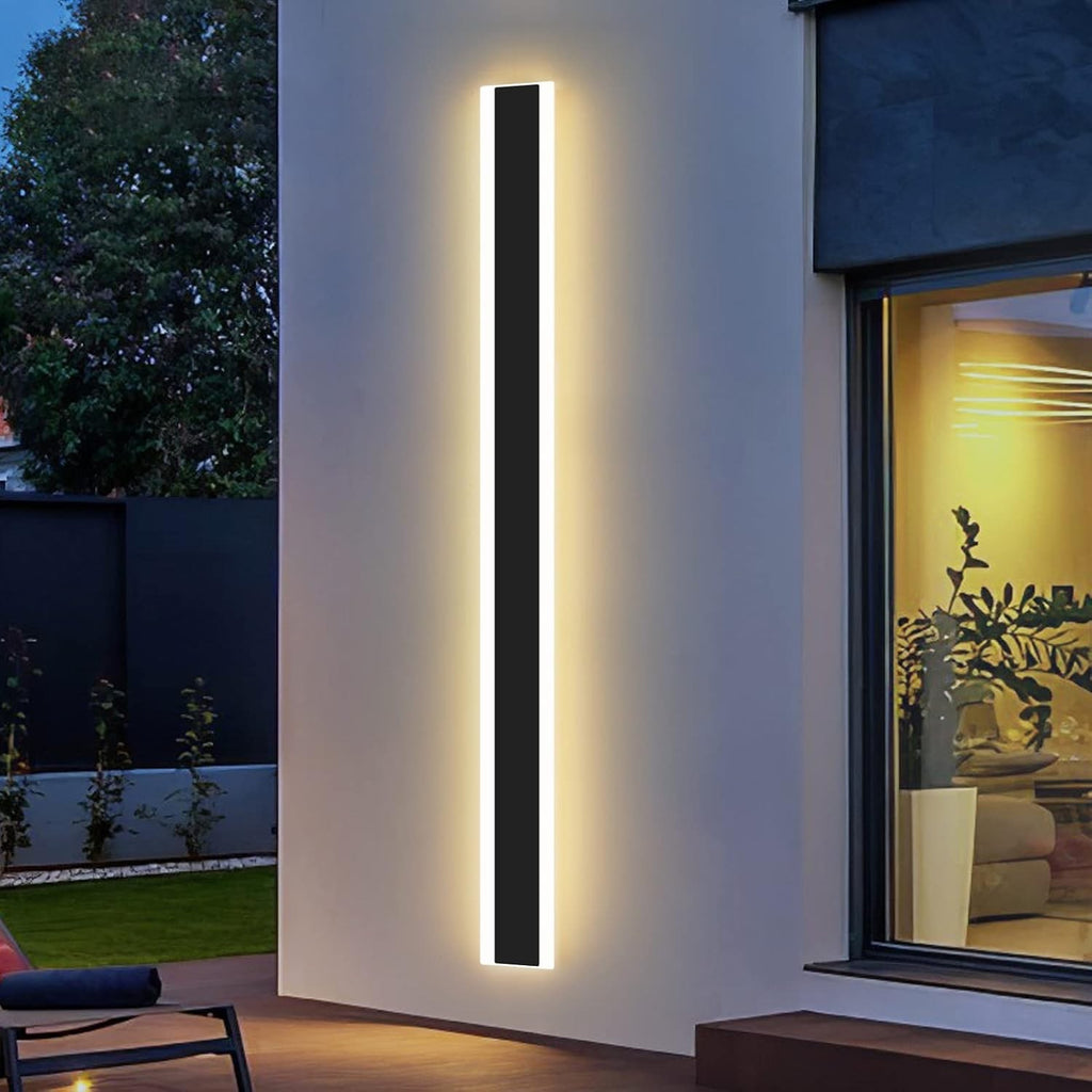 100cm LED Outdoor Wall Light 35W 3000K Warm White IP65 Waterproof Modern