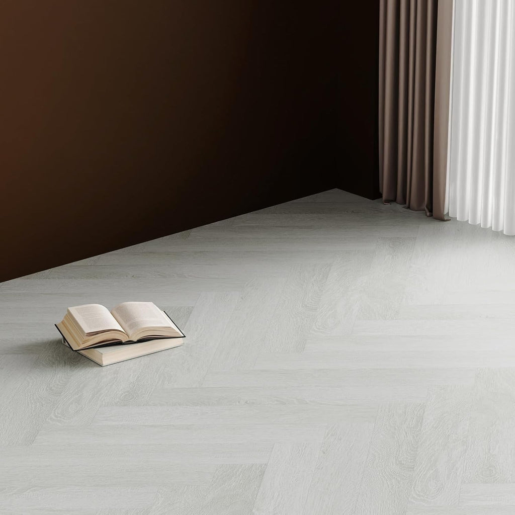 36pc White Wash Maple Vinyl Floor Planks Self Adhesive Waterproof Flooring