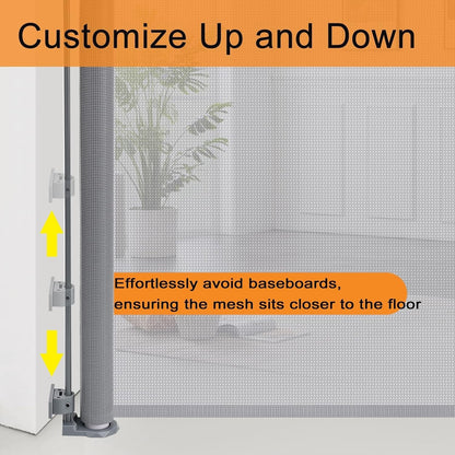 Extra Wide Retractable Baby Pet Gate 3m Indoor Outdoor One Hand Safety Barrier