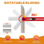 Stair Tread Template Tool Ladder Edge Locking Double Scale Measuring Gauge