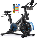 Indoor Exercise Bike Stationary Cycling Trainer LED Display Quiet Home Gym 300lb
