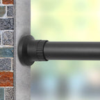 Heavy Duty Tension Shower Curtain Rail Adjustable Rustproof Bathroom