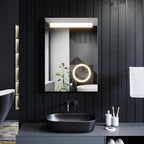 ELEGANT LED Bathroom Mirror 500x700mm Shaver Socket Demister Touch