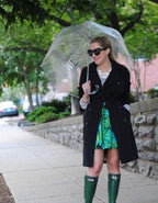 GadgetKing 4 Pack Clear Dome Umbrellas Transparent Bubble Rain Wedding Brolly