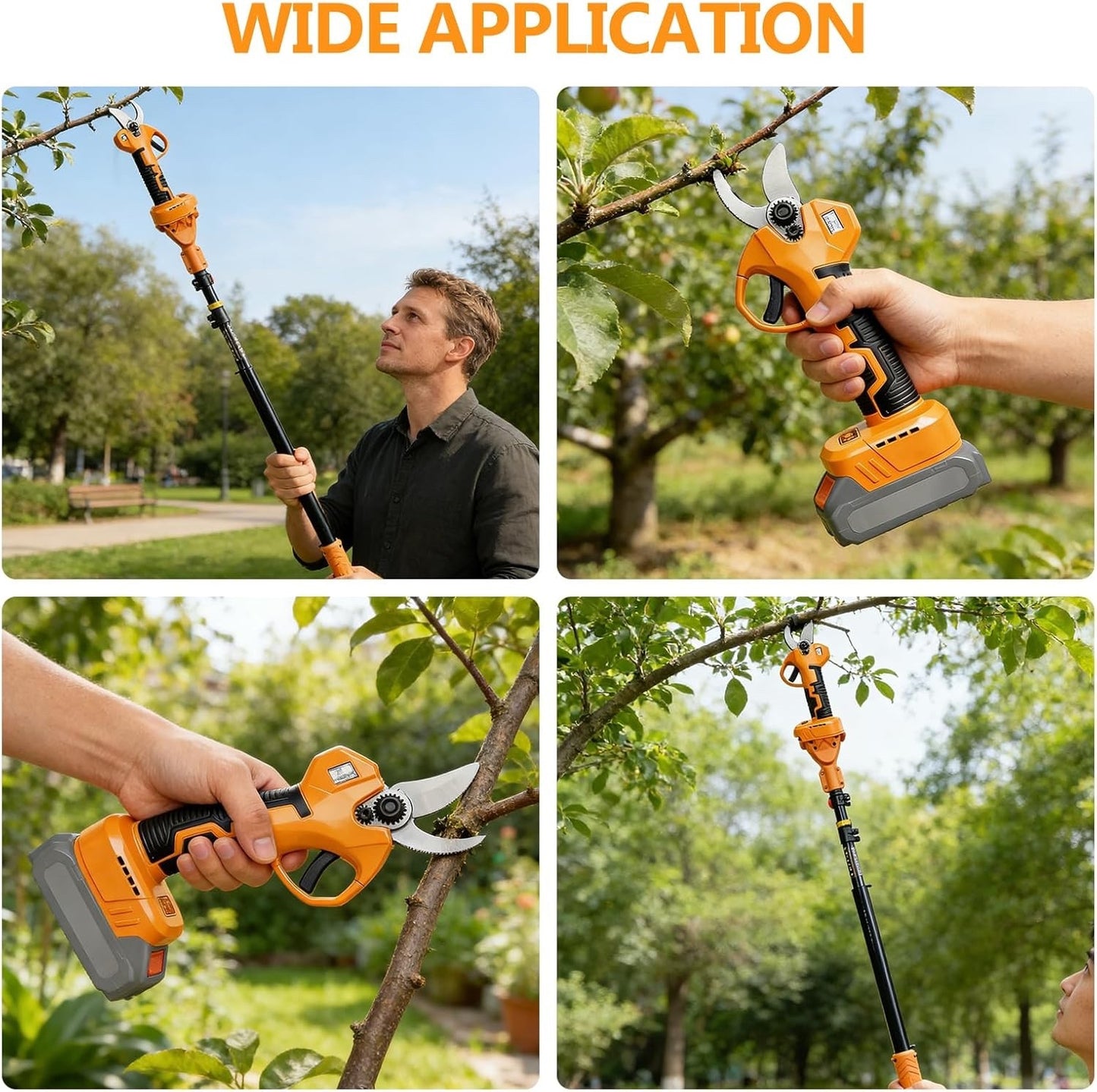 Electric Secateurs Pruning Shears Telescopic Pole for Makita 18V 50mm No Battery