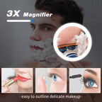 LED Bathroom Mirror 500x700mm Shaver Socket Demister Touch Control