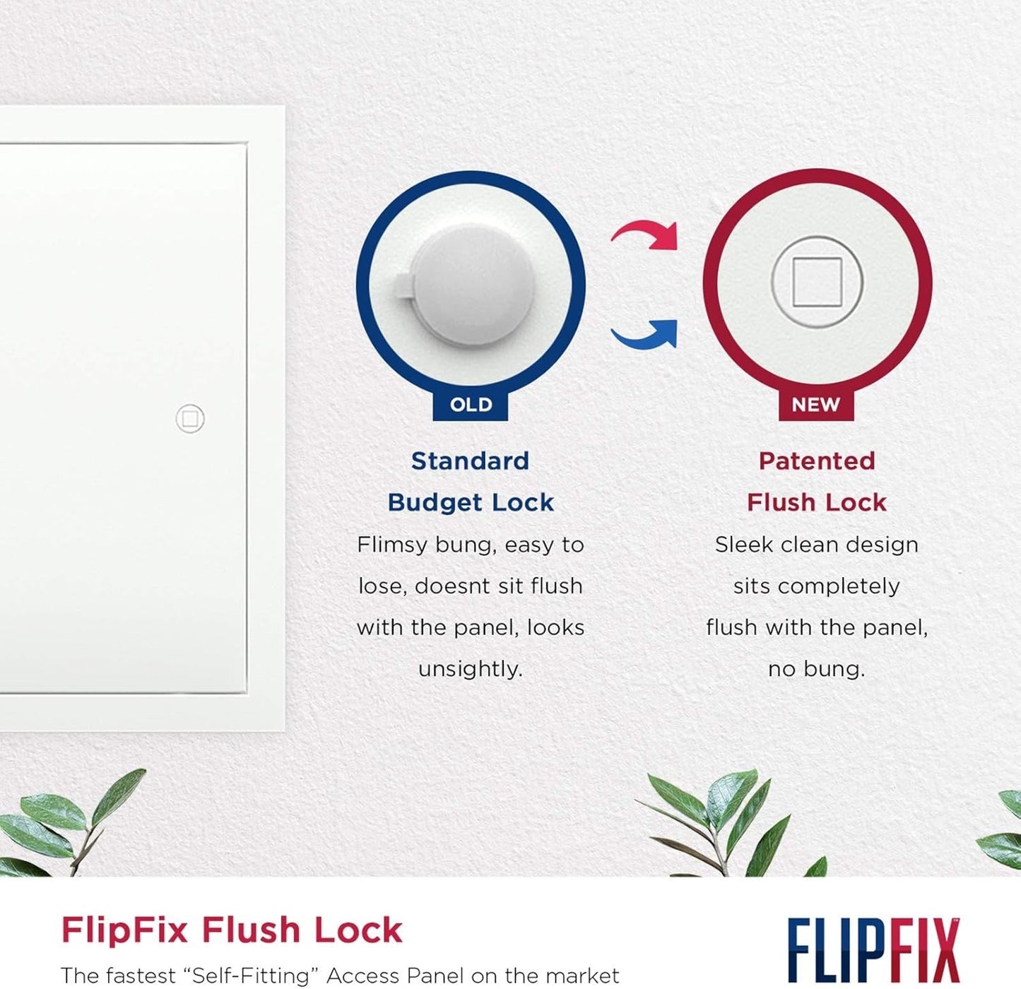 Metal Access Panel 450x450mm FlipFix Picture Frame Inspection Hatch Wall Ceiling