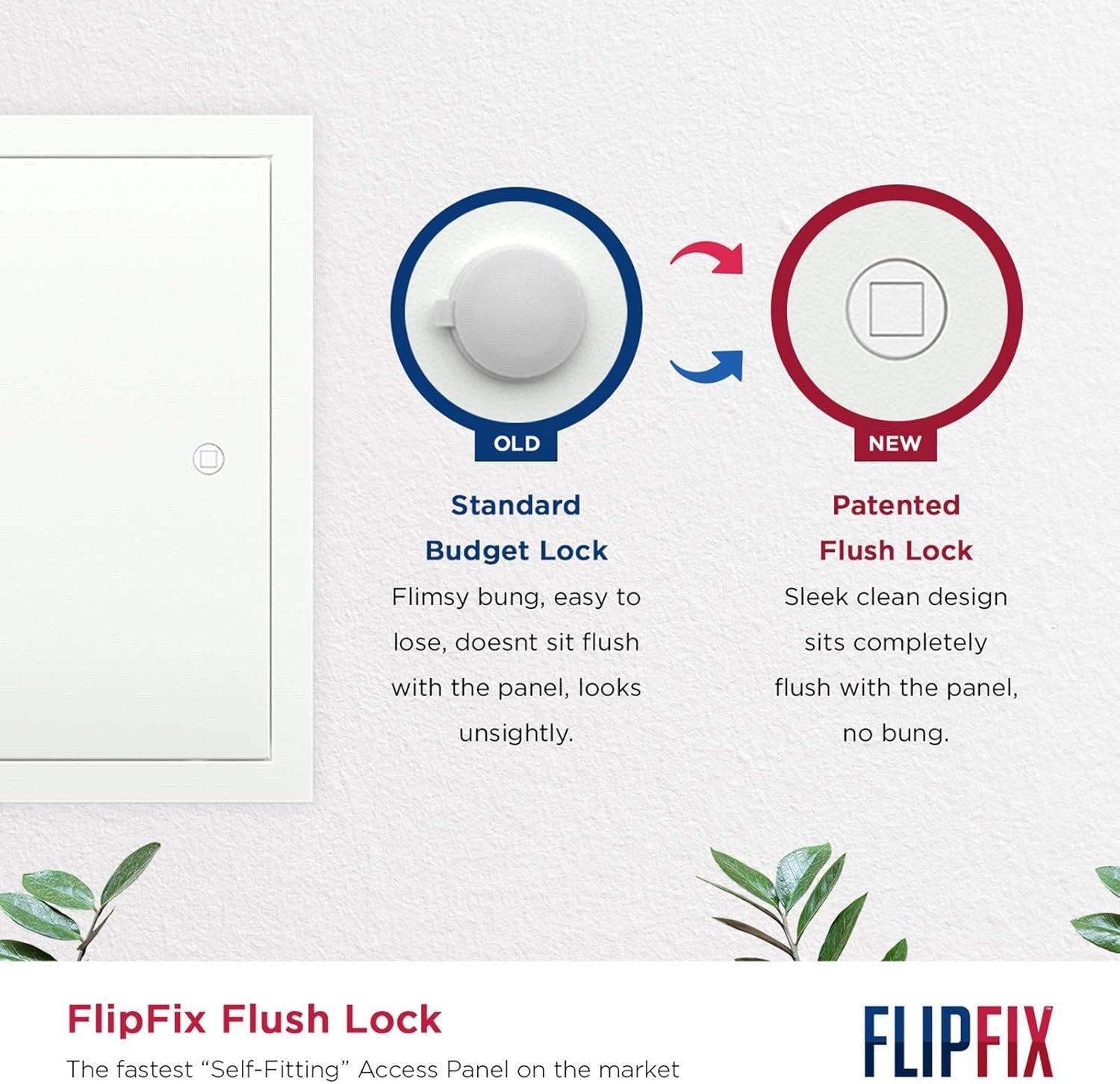 Metal Access Panel 450x450mm FlipFix Picture Frame Inspection Hatch Wall Ceiling