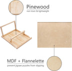 1000pc Jigsaw Puzzle Board w Stand Adjustable Table Flannel Surface