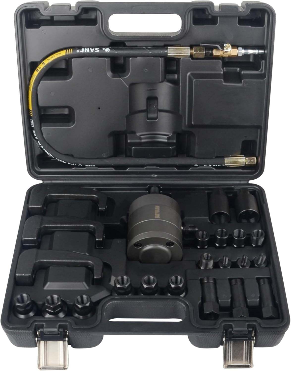 Diesel Injector Puller Pneumatic 24pc Air Vibration Removal Tool Kit Adapters
