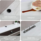 120cm Floating TV Unit Wall Mounted Media Console Cabinet Grey White