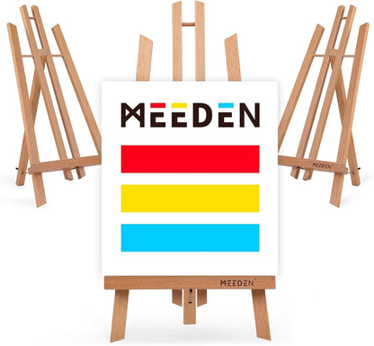 Tabletop Easel Stand 3 Pack 50cm Beech Wood A Frame Canvas Painting Display