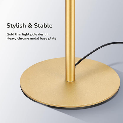 EDISHINE LED Floor Lamp, 57.5" Stepless Dimmable Minimalist Standing Lamp, Lamp