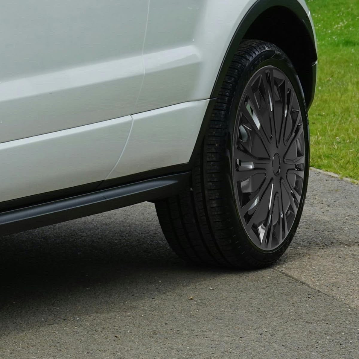 Car Wheel Trim Hubcap 15 Inch Black Universal Plastic Hub Cap Cover Spoke Clip